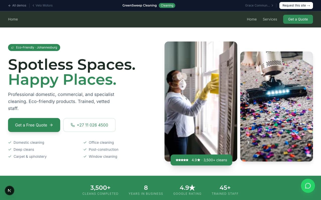 GreenSweep Cleaning preview