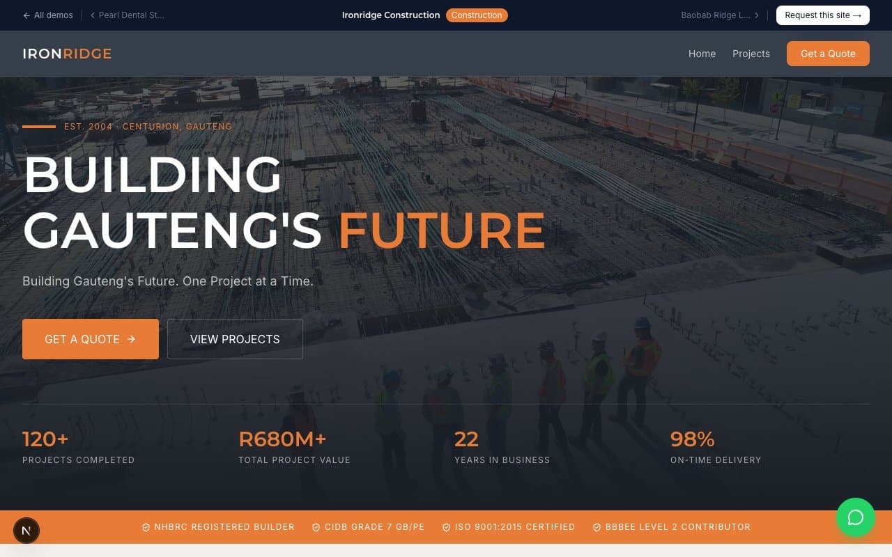 Ironridge Construction preview