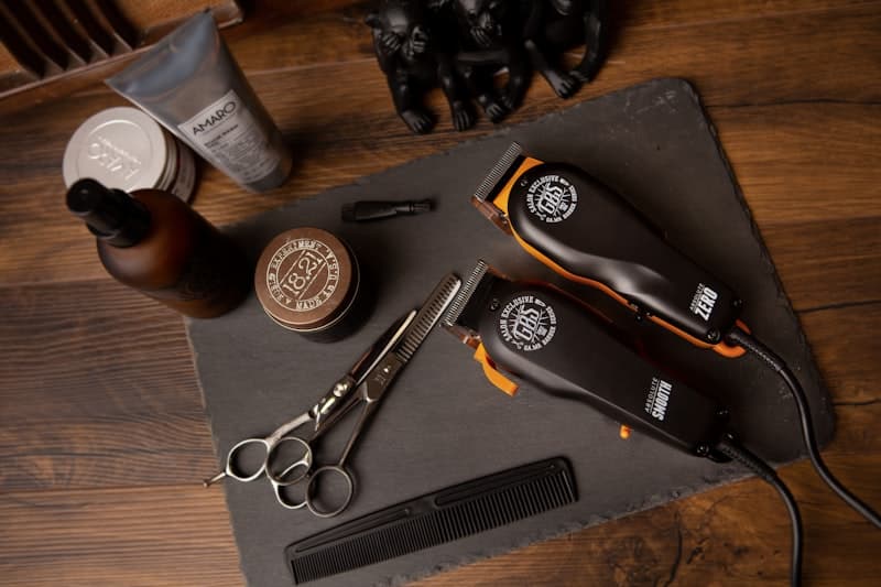 Barber cutting hair